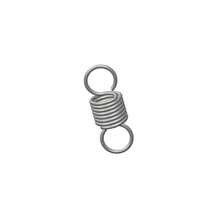 Extension Spring, O= .420, L= 1.13, W= .046